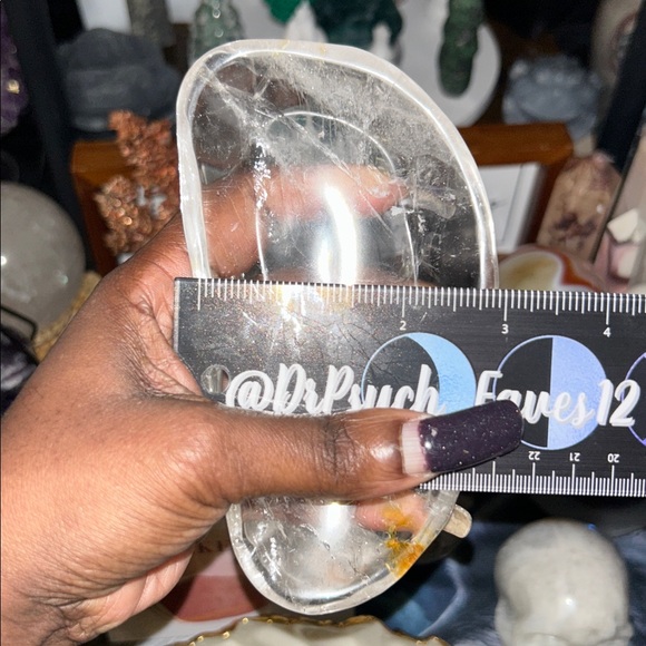 Clear Quartz Bowl with hint of hematoid 🔥 - Picture 8 of 8